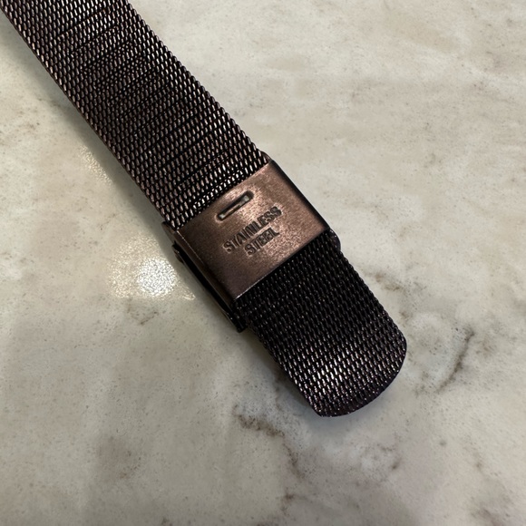 Skagen Denmark Steel mesh band watch in deep bronze MOP face, Swarovski markers - Picture 6 of 6